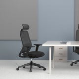 Carlie High Back Molded Foam Seat Ergonomic Office Chair In Black V369-311HB