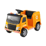 Rigo Kids Ride On Car Garbage Truck Police Light 12V Electric Toys Cars Yellow RCAR-C-POLICE-TRUCK-12V-YE