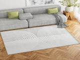Artiss Rug 160x230cm Area Rug Washable Mat Large Carpet Faux Rabbit Fur Cyril FLR-FFUR01-160X230-WHBK