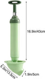 Toilet Drain Unblocker Pump Unblocker WC Plastic Rubber Stainless Steel Drain Unblocker V1188-NK-BOL-600