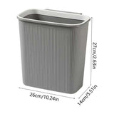 Hanging Folding Mini Trash Can for Kitchen Cabinet Door, Small Collapsible Garbage Bin Under Sink, V1366-AZ2-W-12827