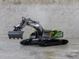 118 Scale 13-Channel Alloy Remote Control Excavator Construction Vehicle with Lights, Sound and V196-1661
