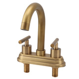 G1/2 Sink Faucet Antique 2 Handle Hot Cold Water Full Copper Basin Mixer Tap for Kitchen Bathroom V1294-YM0901-3112230046011
