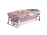 CARLA HOME Foldable Bathtub Adult - Collapsible Soaking Tub - Pink - Folding Bathub LSB-36496