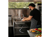 Freestanding Stainless Steel Kitchen Sink 120x50x79cm Commercial Utility Wash Basin V63-952871