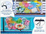 Large Pool Float Storage Net, 4 x 6ft Hanging Pool Float Holder Poolside Storage Mesh Net for Pool V1370-AZ4-14727