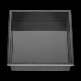 336 x 336 x 101mm Shower Niche Single Shelf Organizer No Tile Needed in Black V63-900671