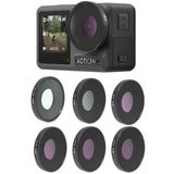4-In-1 Lens Filter Set For Dji Action 3 - Uv Cpl Nd8-64 PRL-6150POD