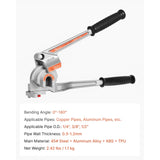 VEVOR 3 in 1 Manual Lever Pipe Tube Bender for 6.35 mm 9.5 mm 12.7 mm O.D. Pipes V952-GGWGJSHY1438CMDRH001V0