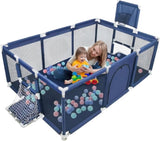 Baby Playpen Safety Gate Dark Blue V178-66817
