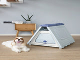 YES4PETS Small Foldable Plastic Pet Dog Puppy Cat House Kennel Blue V278-AT2001-DOG-HOUSE-BLUE