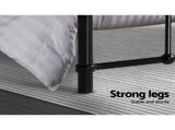 Artiss Bed Frame Metal Bed Frame LEO - King Single MBED-C-LEO-KS-BK