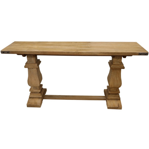 Gloriosa Console Entry Hallway Table 160cm Pedestal Mango Wood - Honey Wash V315-WOUT-004-HW