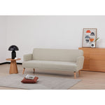 Merlin 3 Seater Sofa Futon Bed Fabric Lounge Couch - Beige V315-VOL-MERL-03