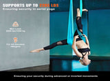 Aerial Silk & Yoga Swing, 10 m Length, Aerial Yoga Hammock Kit with 100gsm Nylon Fabric, Full V952-DCK10X28MQLSMTBOTV0
