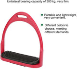 Premium Safety Stirrup Die Cast Aluminum Flexible Stirrup, 1 PairsNon Slip Rubber Pad Horse Riding V1192-AZ-W-2871