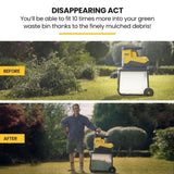 MICHIGAN 2400W Electric Crushing Impact Shredder, Quiet High Torque Garden Mulcher Chipper, Shreds V219-MCGSLG00A