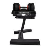 Powertrain 2 x 25kg 50kg GEN2 Pro Adjustable Dumbbell Set Home Gym Weights with Stand DMB-TD1-AD3-2S