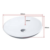 Bathroom Ceramic Oval Above Countertop Basin for Vanity V63-784985