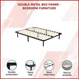 Double Metal Bed Frame - Bedroom Furniture V63-799507