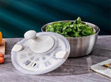 Salad Spinner Fruit and Vegetable Dryer with Milky Liner V1263-JX-5379