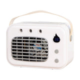 Quiet Portable Water-Cooled Fan 8.66x3.74x6.3In, 3Speed Wind, Desktop Air Cooler for Home Dorm Desk V1369-AZ3-W-10439