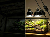 Reptile Light Fixture, 2 Packs 5.5 Inch Deep Dome Lampshade Dimmable, Reptile Heat Lamp Fixture with V1366-AZ2-W-18283