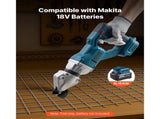 Metal Shear, Sheet Metal Cutter Cordless with 360-Degree Pivoting Head, Double Blades, 25000 RPM V952-WSJSJQJJSBDDOYCP9001V9