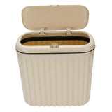 Slim Trash Can with Lid Bathroom Garbage Can with Pop Up Lid Waste Basket for Bathroom Kitchen V1294-YM0901-3117250028711