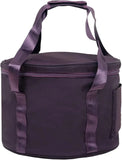 14 Inch Purple Padded Carry Bag, Polyester Case with Handle Front Pocket for Yoga Travel V1188-MS-721-281