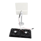 20W Solar Panel Solar Powered Dual Exhaust Fan Kit for Chicken Coops Greenhouses Sheds Pet Houses V1294-YM0901-3111240101211