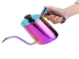 700ml Coffee Kettle 304 Stainless Steel Gooseneck Spout Coffee Drip Pot with Wooden HandleLong V1294-YM0721-3118210016412