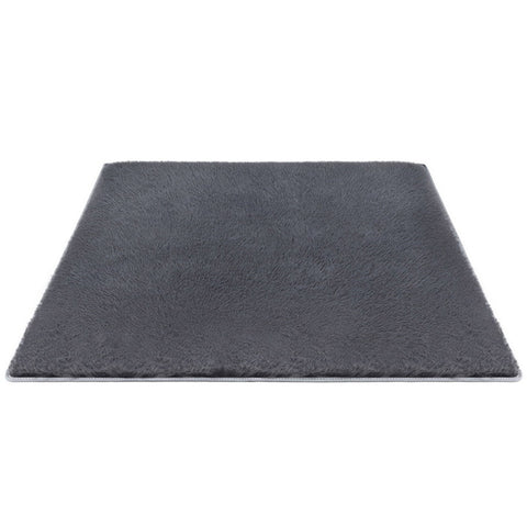 Artiss Floor Rug 160x230cm Plush Area Shaggy Rug Living Room Bedroom Carpet Grey FLR-FLU01-160X230-GY