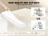 215 x 533 x 385mm Pull Out Cabinet Organizer, Heavy Duty Slide Out Pantry Shelves, Steel Roll Out V952-FZSLLDGGEC8YYL3H6V0