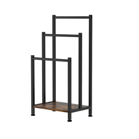 3 Tier Towel Rack Rail Freestanding Holder Bathroom Organizer Laundry Drying Bar TW-C-FS40-BK