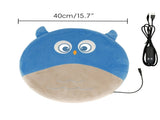 New Winter USB Heated Seat Cushion, Round Cartoon Design for Office and Home, Portable Warmth with V1341-ZY-JNPFEAS6-HUSKY