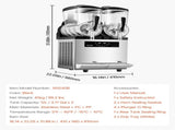 12Lx2 Tank Commercial Slushy Machine Margarita Smoothie Frozen Drink Maker V952-SYXRJX212LSGYZO0PV3