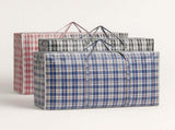 48x Large Stripe Bag Packing Storage Strip Zip Shopping Travel Check House Moving 78cm x 90cm x 25cm V563-H0-206-48PCS