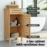 Artiss Bathroom Cabinet Storage 90cm wooden JILL FUR-S-BATH-LVD03-OAK