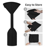 Stand-Up Patio Heater Cover, 95"H x 34"D x 19"B, Black Waterproof Outdoor Heater Cover with Zipper V1107-117-36662
