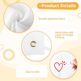 4PCS DIY Blank Banner Set with 8 Textile Markers and Ropes, 23.6" x 70.9" Banner for Painting, V1369-AZ3-W-08832