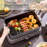 HOPER LAYER Electric Hot Pot 6L Multifunctional Nonstick Cooker with Grill, Boil, Simmer & Fry V940-HG-181-01