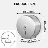 Toilet Paper Dispenser, Stainless Steel Commercial Paper Dispenser with Lock Single Roll V1369-AZ3-W-00973