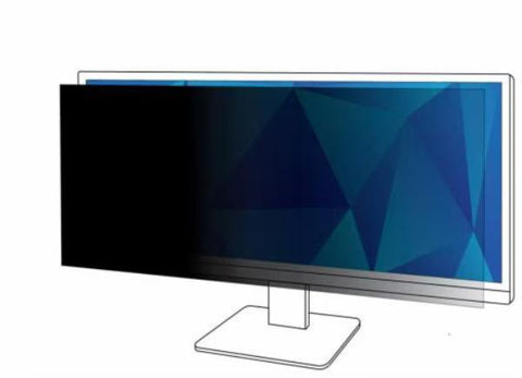3M Privacy Filter, 34", 219, Monitor, Anti-glare, Blue Light Reduction, Matte-to-Gloss, Large 13PF340W2B