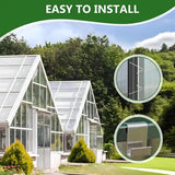 100 Pack Stainless Steel Greenhouse Glass Clips, W and Z Type Clamps for Polycarbonate and V1189-LC-HW-00484