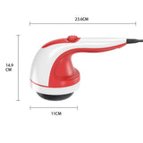 Handheld Vibration Massager Red - 4 Interchangeable Heads Adjustable Speed V238-SUPDZ-12572119433296