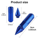 20PCS M14X1.5 Wheel Lug Nuts, Cap Spiked Extended Tuner 60mm Aluminum Wheels Rims Nuts blue V1259-DP01-A-4418
