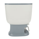Household Rice Dispenser Large Capacity Automatic Rebound Food Grain Storage Container with Cup Grey V1294-YM0716-3118220094012