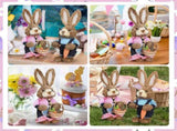 Rustic Easter Home Decor - Bunny Figurine Party Supplies V1294-YM0710-230131TW03
