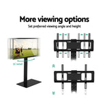 Artiss TV Stand Mount Bracket for 32"-70" LED LCD Glass Storage Floor Shelf TV-MOUN-S08-BK